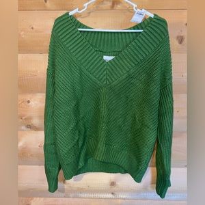 Abercrombie and Fitch heavyweight green sweater